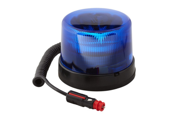 HELLA LED-Rundumkennleuchte, KL 7000, 12/24V, blau, Magnetbefestigung, Kabel: 600mm, Stecker: DIN ISO 4165, 2RL 011 484-121