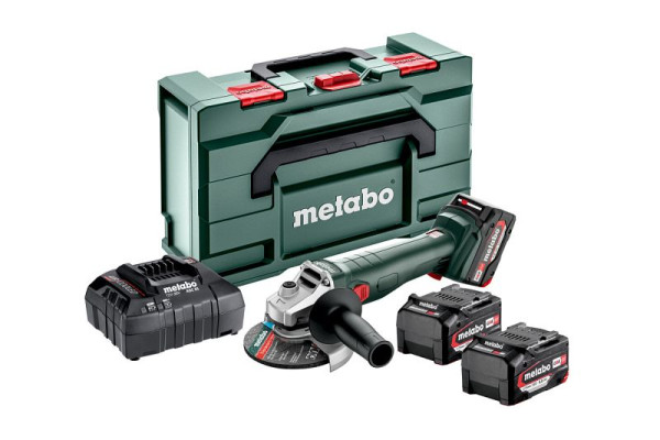 metabo Akku-Winkelschleifer W 18 L 9-125 Quick Set metaBOX 165 L, 602249960