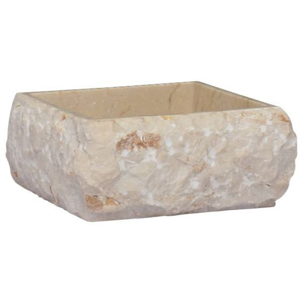 vidaXL Waschbecken Creme 30x30x13 cm Marmor, 149174, 8720286300855