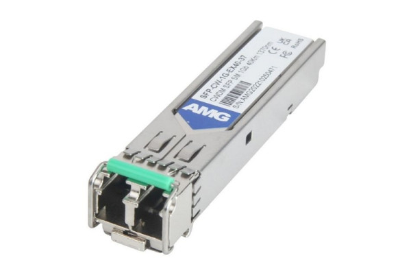 AMG Systems SFP, 1Gb/s, Doppelfaser, Singlemode, 40km Reichweite Tx/Rx: 1370nm, LC, DDM, DWDM, SFP-CW-1G-EX40-37