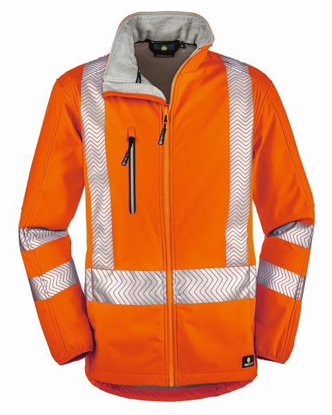 4PROTECT Warnschutz-Softshelljacke TYLER, leuchtorange, Größe: XXL, 3472-XXL
