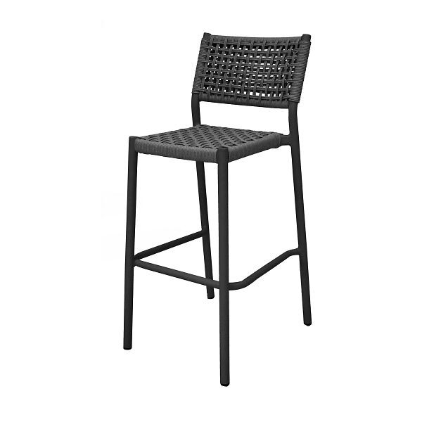 Feros Ember Stapelbarer Barstuhl, Schwarz, Indoor & Outdoor, 150517