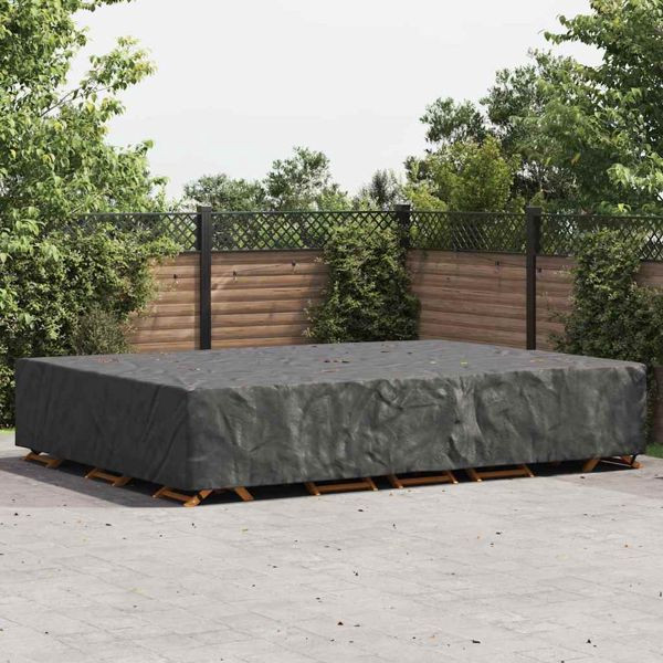 vidaXL Gartenmöbelabdeckung Schwarz 400 x 300 x 70 cm 600D, 4105872