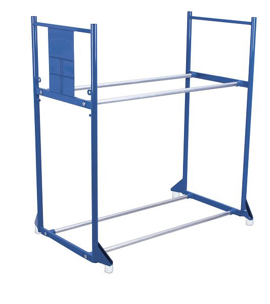 VARIOfit Reifenregal mit 2 Etagen, Ladefläche: 1.140 x 395 mm, RAL 5010 enzianblau, sw-646.004