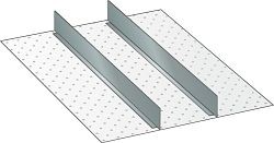 LISTA Set Schlitzwände und Trennbleche 27x36E (BxTxFH) 459x612x250mm, 2 Trennbleche 36 E, 80.695.000