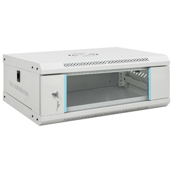 vidaXL 4U Wand-Netzwerkschrank 19" IP20 53x40x21 cm, 30257