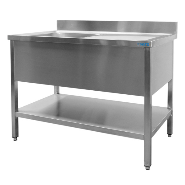 Saro Spültisch mit 1 Becken, links - 700 mm Tiefe, 1800mm, 700-2525L