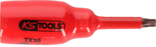 KS Tools 1/2" Bit-Stecknuss mit Schutzisolierung für Torx-Schrauben, T60, kurz, 117.2443
