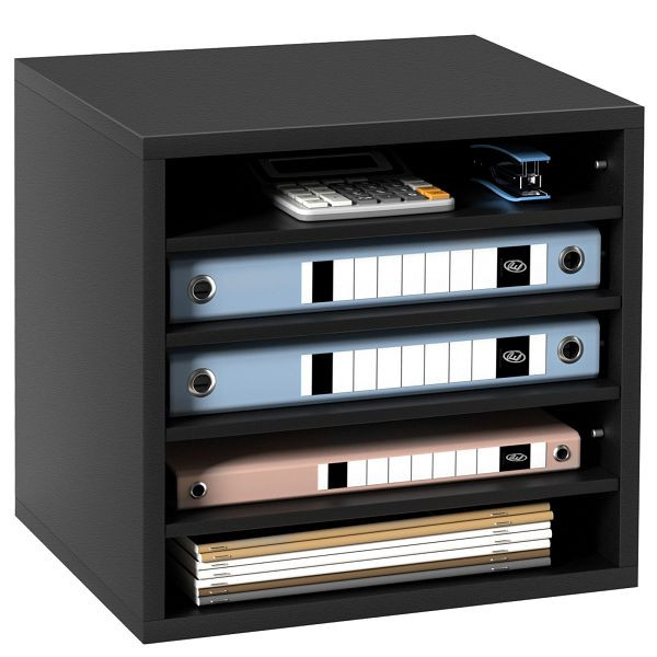 VEVOR 355 x 305 x 330 mm Briefablage Schreibtisch Organizer, 2,3–5,6 cm Einstellbar A4 Stapelbar Quer, Papierablage, schwarz, MZWJZLFPJBHB50W0MV0