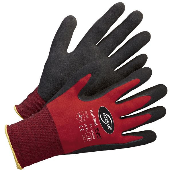 Korsar Kori-Super rot-schwarz in Größe 11, VE: 12 Paar, 1351342011