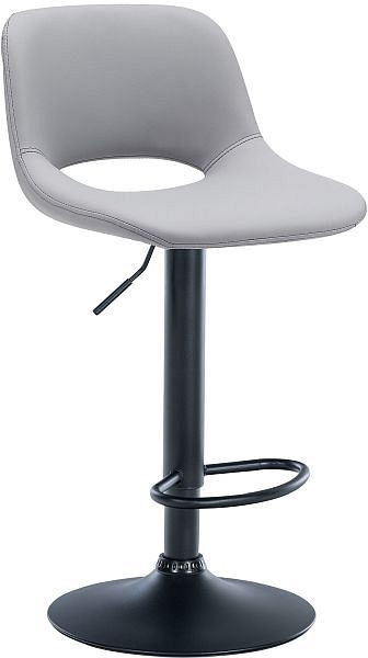 CLP Barhocker Camden Kunstleder schwarz, grau, 324138