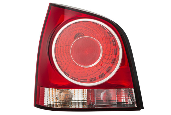 HELLA Heckleuchte, Glühlampe, glasklar/rot, für u.a. VW Polo (9N_), ECE, für Rechtsverkehr, links, 2VA 965 303-071