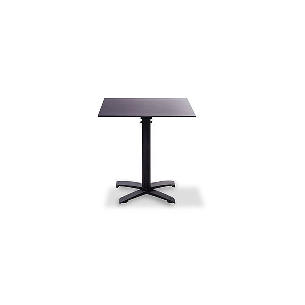 Feros Tischplatte HPL schwarz 70x70cm, 1077, 8719979470692