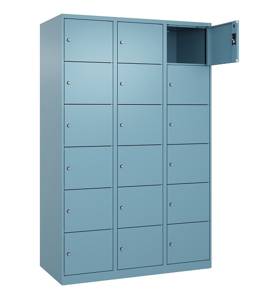 C+P Schließfachschrank Evolo PLUS, 18 Fächer, 1850x1200x500mm, 0010/0010, 049000-326 S10021