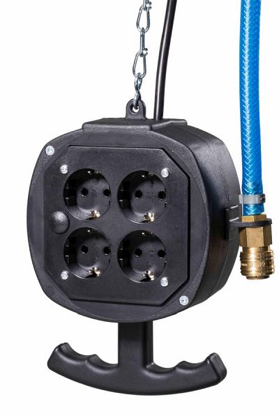 Hängeverteiler Feldberg Energiewürfel 3m Kabel 3G1,5 Druckluft as-Schwabe 60974