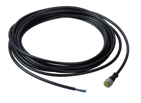 WERMA Kabel 5m mit M12-Buchse BK- schwarz, 960.693.05