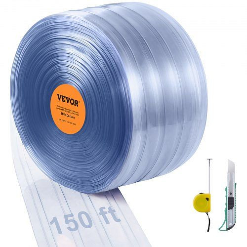 VEVOR 4572x20cm Streifenvorhang Lamelle Lamellenvorhang PVC Meterwaren 2mm, JPVC150X81PCSPM3NV0