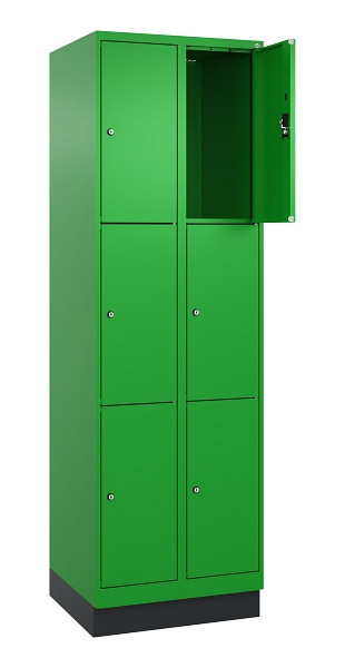 C+P Schließfachschrank Evolo PLUS, mit Sockel, 6 Fächer, 1950x600x500mm, 6037/60, 049020-203 S10026