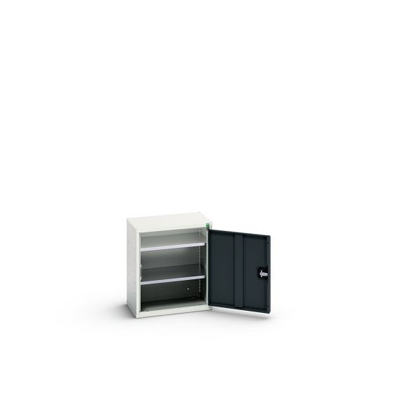 bott verso Economy Schrank, mit 2 Fachböden, BxTxH: 525 x 350 x 600 mm, Lichtgrau / Anthrazitgrau, 16929002.19