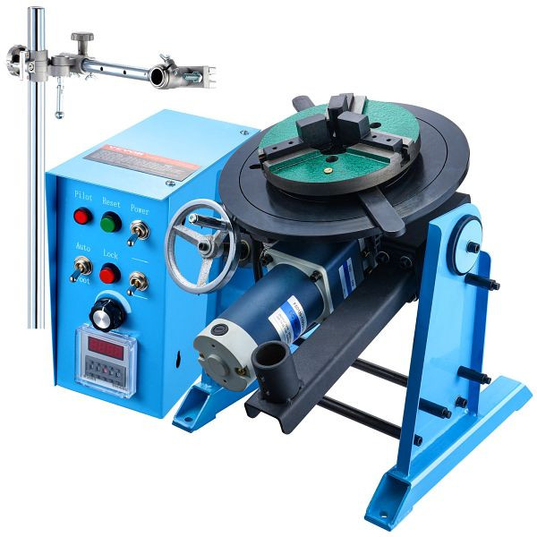 VEVOR Schweißdrehtisch 120 W 0,5–6U/min Manipulator 25 kg(Horizontal)/50 kg(vertikal) Drehtisch 0–90° Neigungswinkel KD200, HJBWJX50KG12BUA9MV2