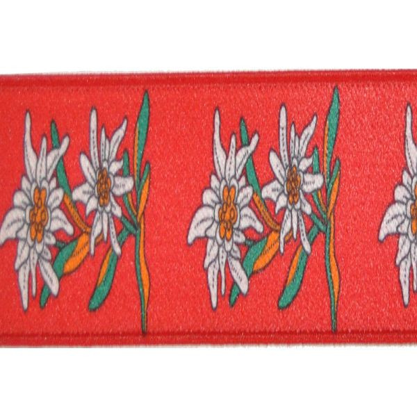 EIKO Hosenträger 36mm 456 Lederpatten Leder-RT, Farbe: rot, Größe: 120, 1456_14_80_120