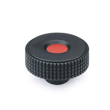 Ganter Kordelgriffe, Kunststoff, Abdeckkappe rot (GN 534-32-M6-SW-DRT), VE: 50 Stück, 534-32-M6-SW-DRT