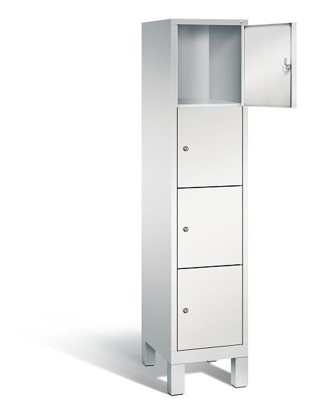C+P Schließfachschrank Evolo, H1850xB420xT500mm, Farbe: Lichtgrau, 48010-124 S10000