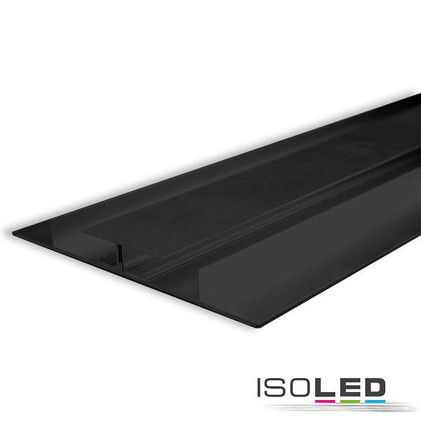 ISOLED LED Trockenbauleuchte Planar, schwarz eloxiert RAL 9005 200cm, 113913