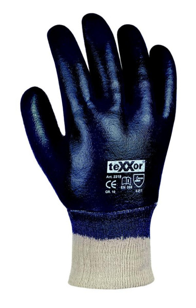 teXXor Nitril-Handschuhe "STRICKBUND", Größe: 10, VE: 144 Paar, 2319-10