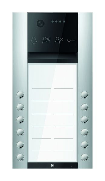 TCS Türkontrollsystem PES PRO IP Video Außenstation 12T 2 Spalten AP silber, AVA420212-0010