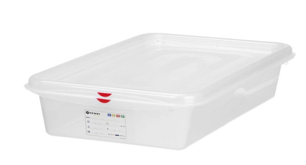 Hendi Behälter GN 2/3 Polypropylen, GN 2/3, 19L, Transparent, 354x325x(H)200mm, 873328