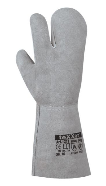 teXXor 3-Finger Schweißerhandschuhe "SANTORIN", VE: 120 Paar, 1211