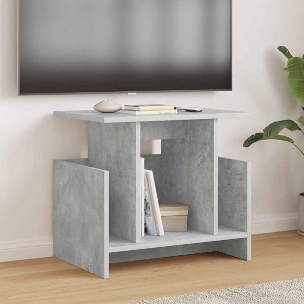 vidaXL TV-Ständer 2 pcs Beton Grau 50 x 35 x 45 cm Holzwerkstoff, 891007
