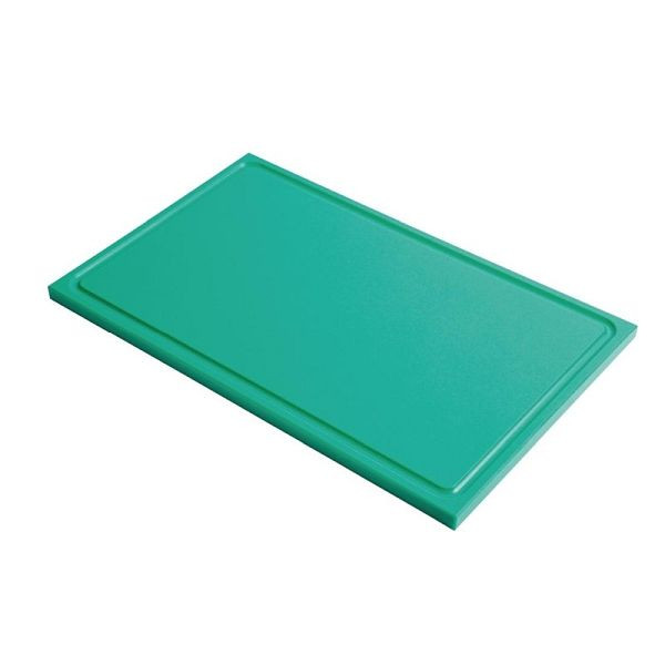 Gastro M Schneidebrett mit Saftrille GN1/2 grün, 15 mm dick, GN323