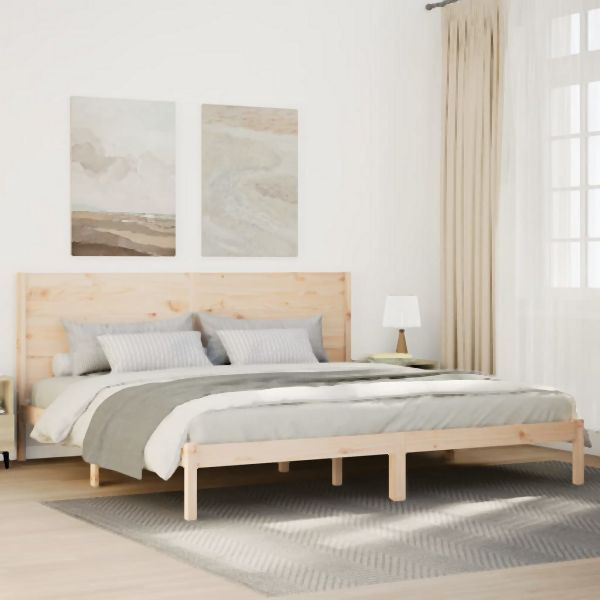 vidaXL Massivholzbett Extra Lang ohne Matratze 200x220 cm, 3309291