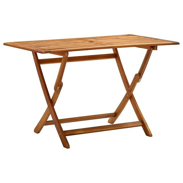 vidaXL Klappbarer Gartentisch 120x70x75 cm Massivholz Akazie, 313323