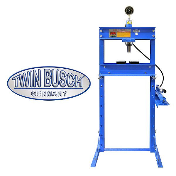 Twin Busch Werkstattpresse 20 t, Einschubbreite 490 mm, TWSP202
