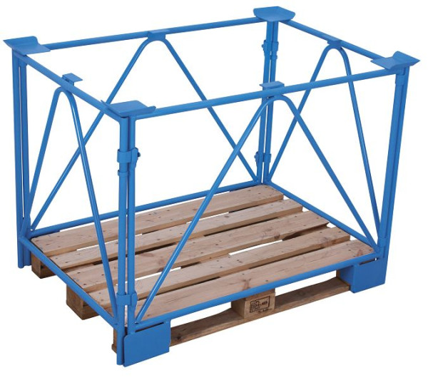 VARIOfit Palettenaufsatz Typ 68, Innenmaße: 1.205 x 810 mm, RAL 5012 lichtblau, Nutzhöhe: 810 mm, pa-080.012