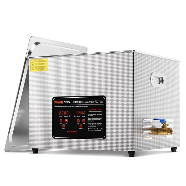 VEVOR 15L Ultraschallreiniger mit Heizungstimer & Korb, Digitale Schallmaschine, SXCSBQXJ15L03AC6WV2