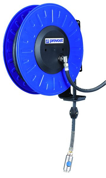 Prevost Aufroller Serie DLO - Extragroßes Modell - Mit Gummischlauch, Ø Innen/Außen= 13 x 20 mm, Länge= 30 m, Kupplung= ISI 11, DLO 1330IS