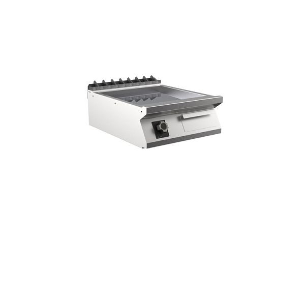 Mareno M1-700 elektrische Grillplatte mit glatter, Chromplatte, 60cm, 600(B)x750(T)x250(H)mm, FT76ELCT, 171.242