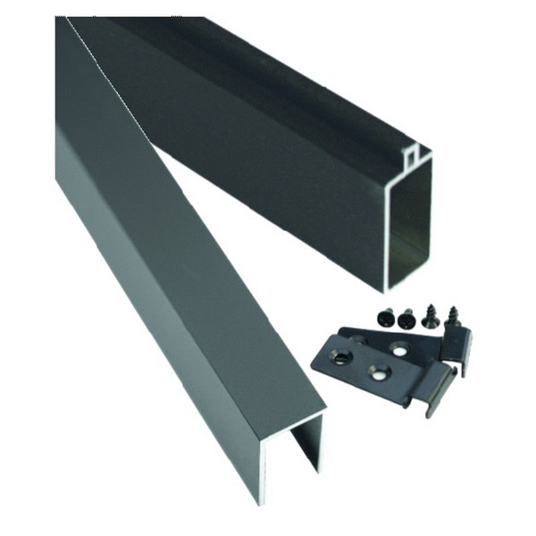 T&J ÖLAND-Serie Start- & Abschluß, 20 x 40 x 1790 mm, ANTHRAZIT, Set aus Feder- und U-Profil, 44896