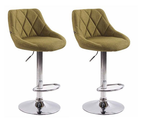 CLP Barhocker Lazio Stoff C, grün, VE: 2 Stück, 307045
