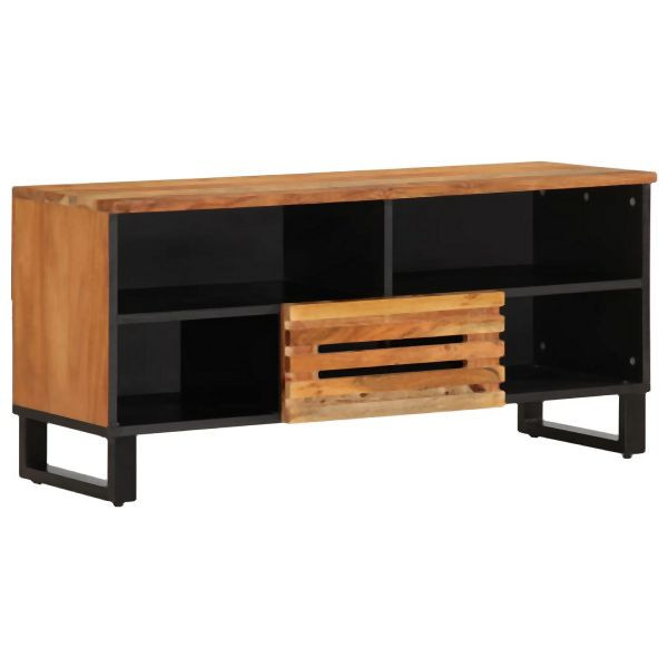 vidaXL TV-Schrank 100x34x46 cm Massivholz Akazie, 377515