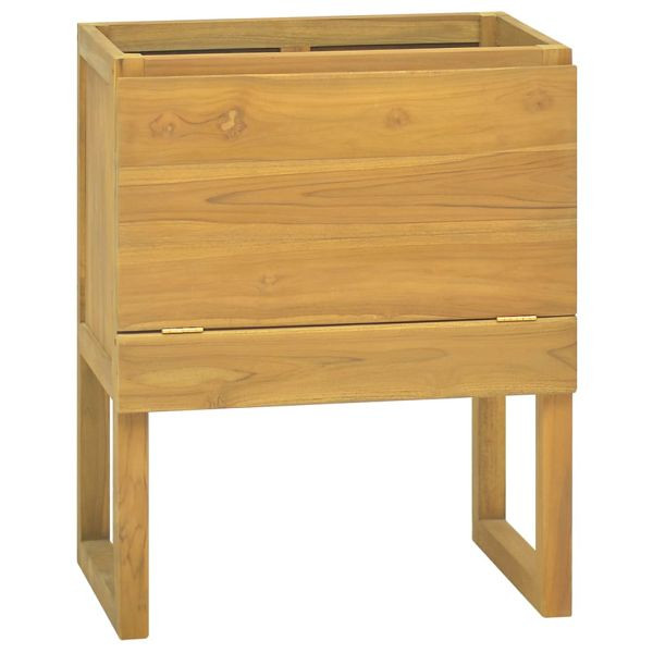 vidaXL Badschrank 60x40x75 cm Massivholz Teak, 338247, 8720286662748