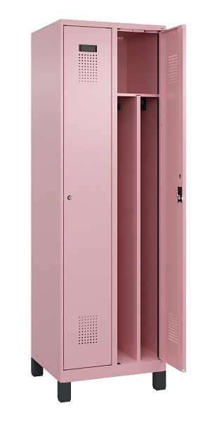 C+P Spind Evolo PLUS, mit Füßen, 2 Abteile, 1950x600x500mm, 3015/3015, Verschluss Zylinderschloss, 049010-20F S10051