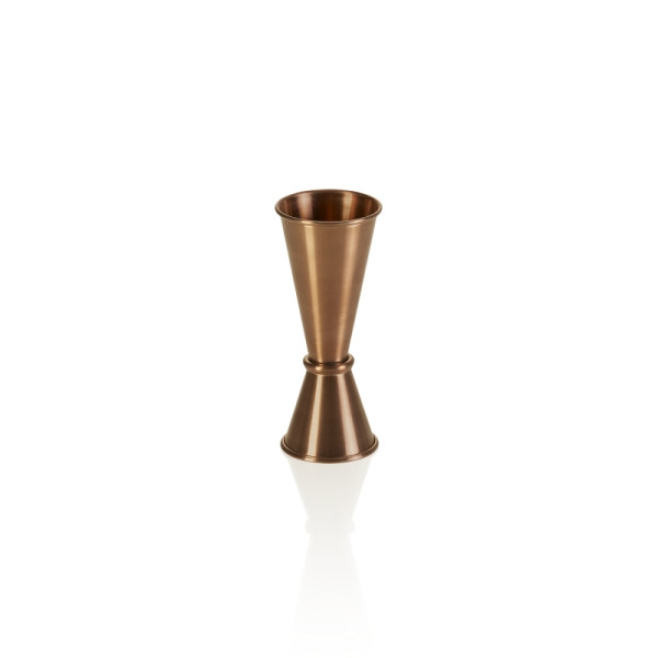 WAS Jigger, Ø 4,5 cm, Höhe 11,5 cm, 2,5/5 cl, bronze, Chromnickelstahl, PVD Beschichtung, 1008201