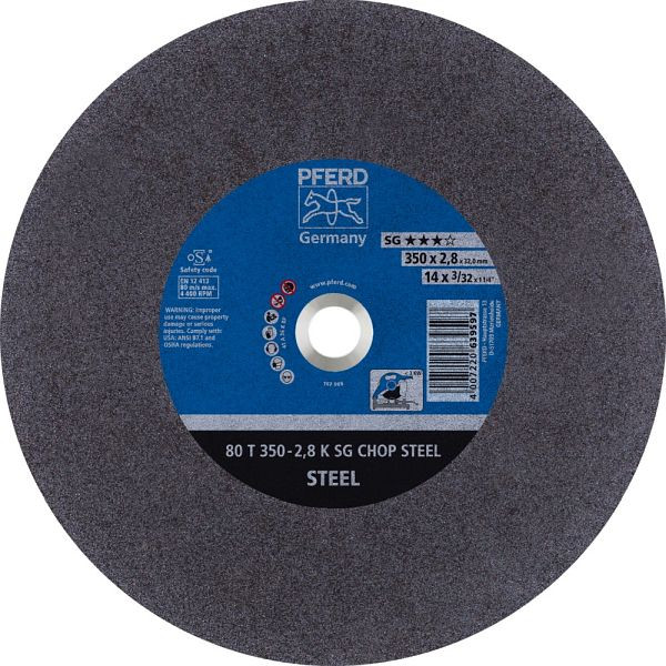 Pferd Trennscheibe CHOPSAW 80 T 350-2,8 K SG CHOP STEEL/32,0, VE: 10 Stück, 66323571