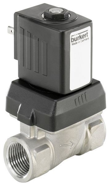 Bürkert 2/2-Wege-Magnetventil, zwangsgesteuert, Typ 6213-EV-A10,0FFVAGM83-5-024/50-08, 221759