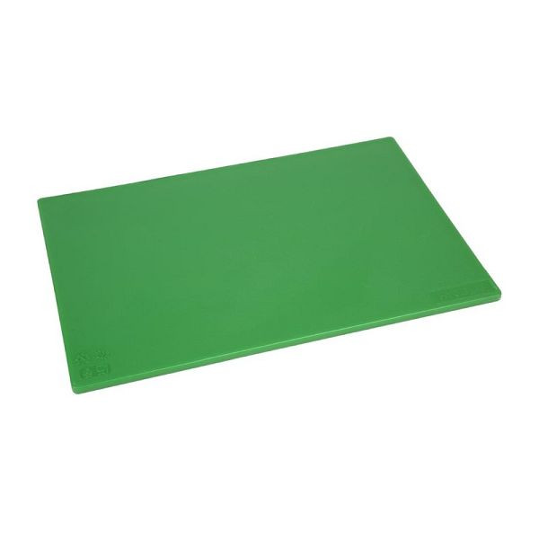 Hygiplas antibakterielles LDPE Schneidebrett grün 450x300x10mm, HC858